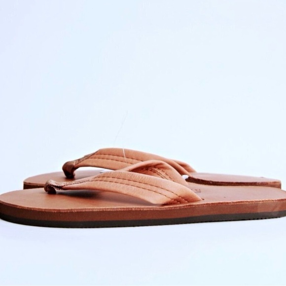 NWT Rainbow Women’s Luxury Leather Single Layer w/arch Support Flip Flops. - Picture 5 of 10